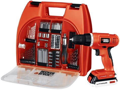 black and decker utility drill kit in metal box|black and decker interchangeable drill.